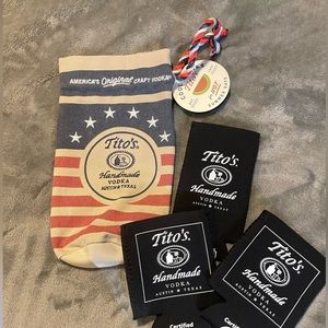 Tito’s vodka accessories.